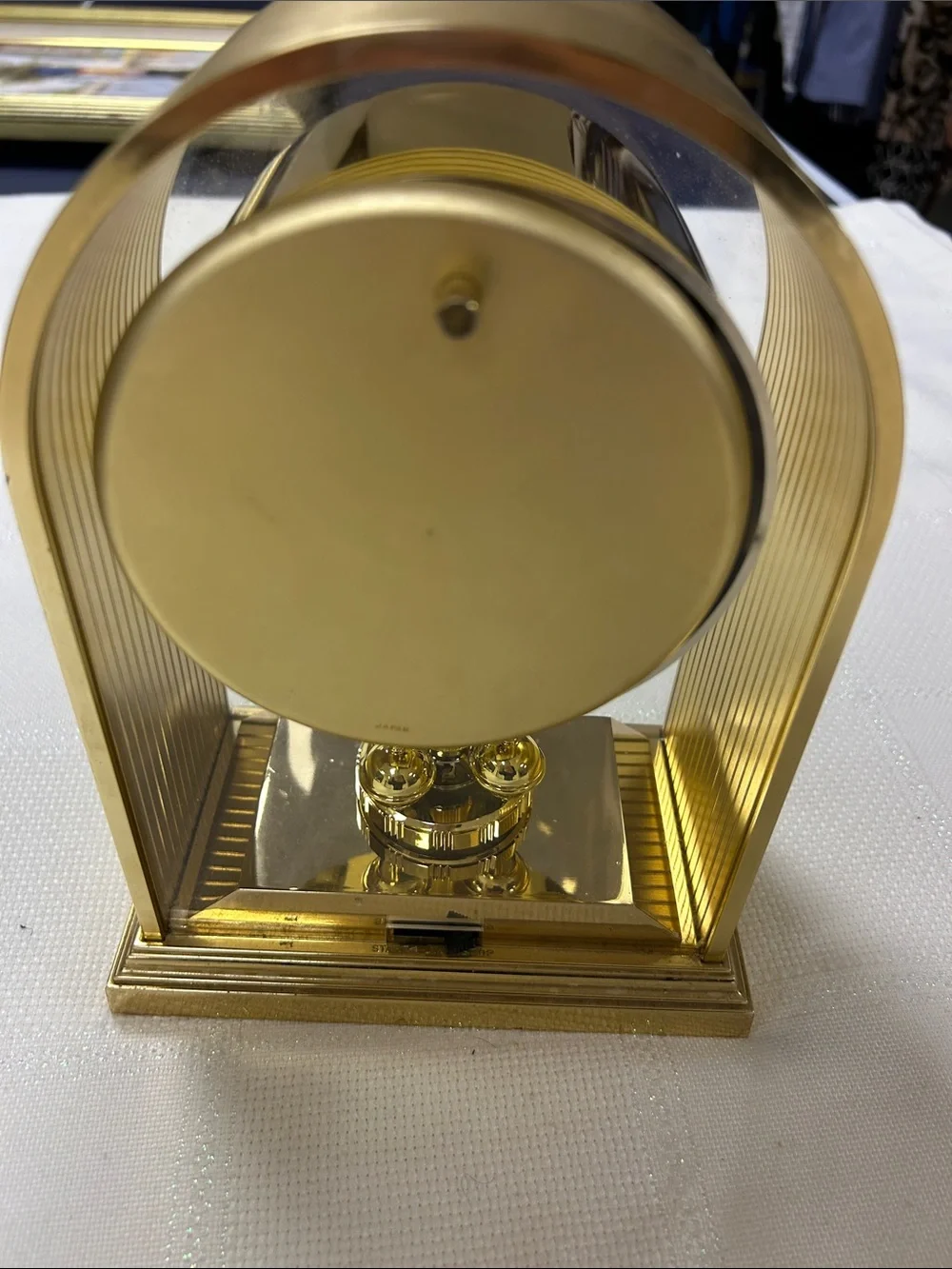 Seiko Gold Tone Arch Mantel Clock